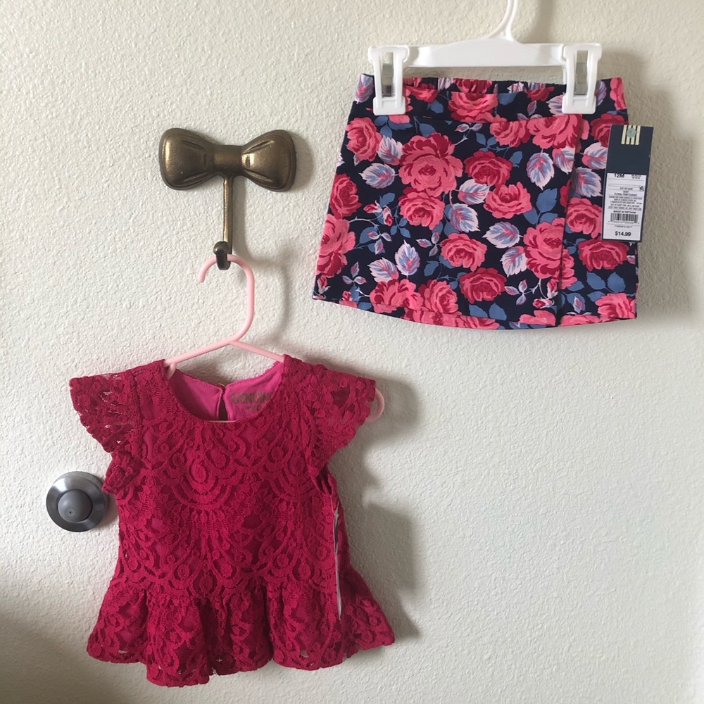 Peplum top with skirt
